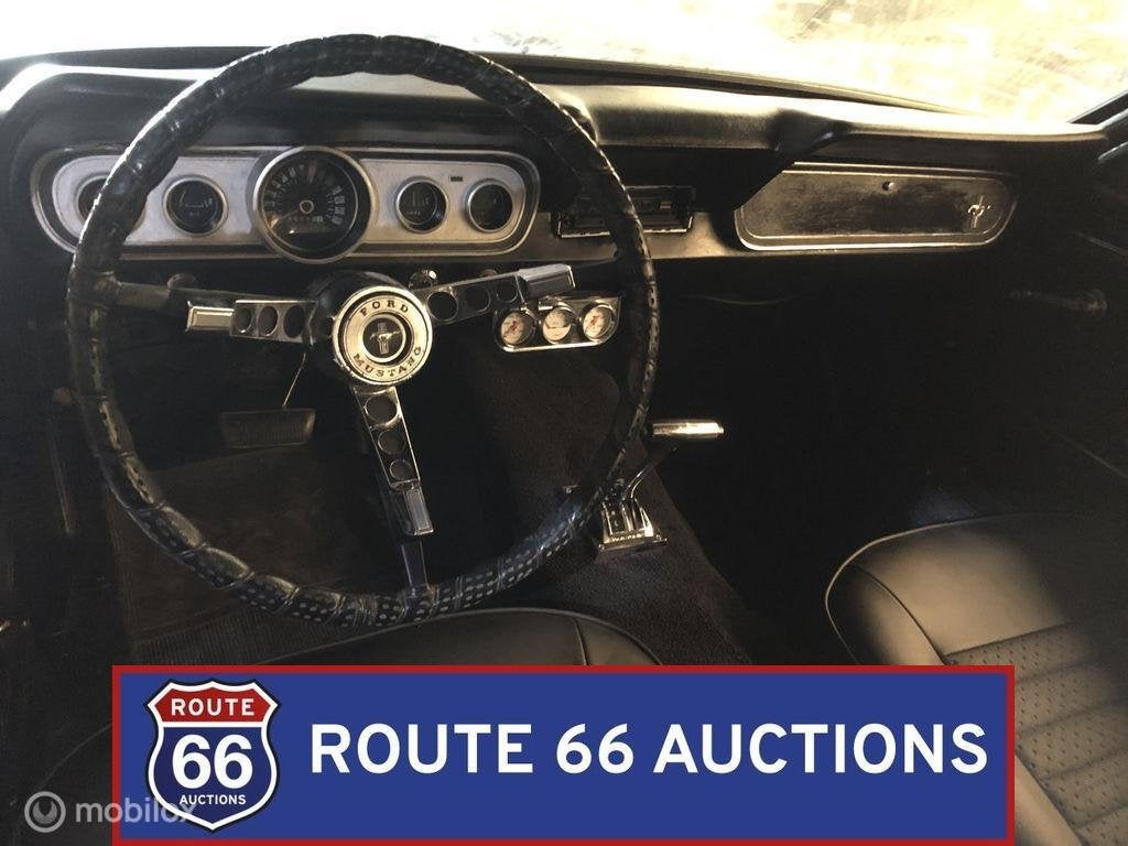 Ford Mustang | 1966 | Route 66 Auctions, Auto's, Zwart, Bedrijf, Handgeschakeld, Overige carrosserie