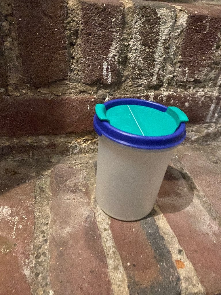 Tupperware strooibus, Huis en Inrichting, Verzenden, Blauw