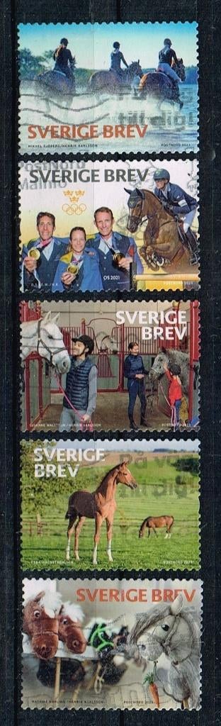 Timbres de Suède - K 5730 - Sports équestres, Timbres & Monnaies, Timbres | Europe | Scandinavie, Envoi, Suède, Affranchi