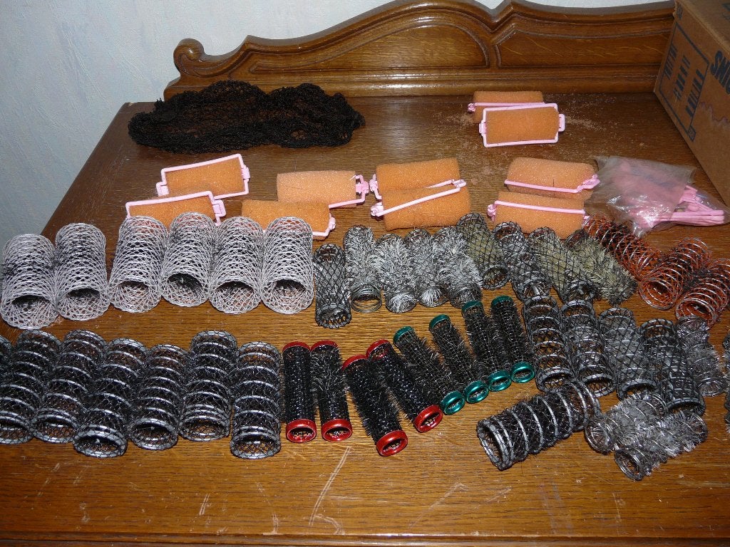 Vintage diverse krulspelden e.a.  +/- 49 stuks, Handtassen en Accessoires, Ophalen, Gebruikt, Overige typen