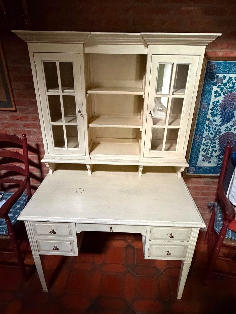 Bureau in landelijke stijl met dressoir, Gebruikt, 100 tot 150 cm, 5 laden of meer, Ophalen of Verzenden