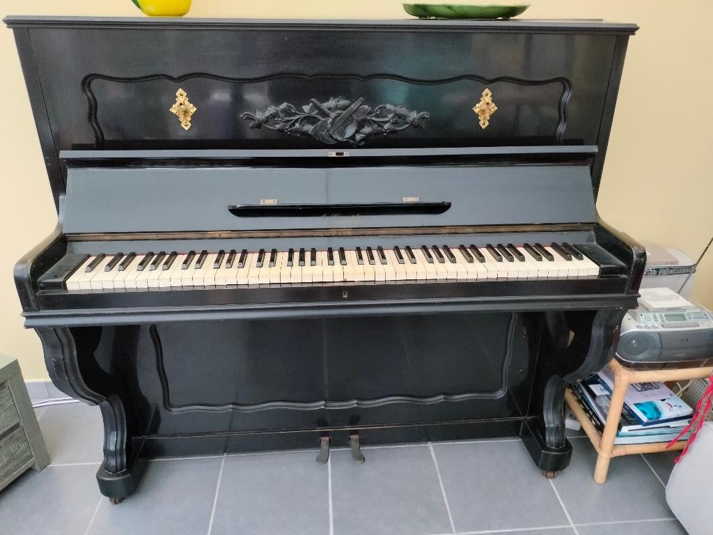 Buffetpiano, Muziek en Instrumenten, Piano's, Ophalen, Gebruikt, Zwart, Piano