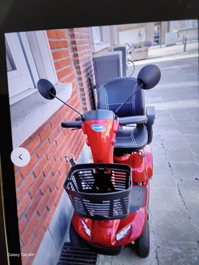 Rode scootmobiel invacare Leo te koop!, Diversen, Ophalen, 10 km/u of minder, 15 km of minder, Invacare