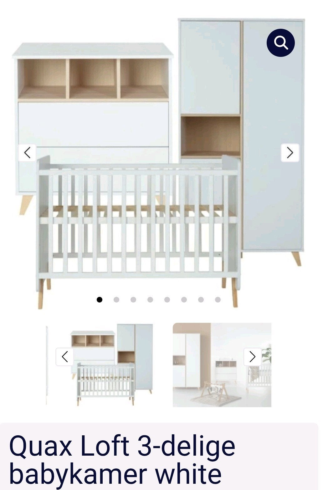 Quax 3 delige babykamer wit, Kinderen en Baby's, Kinderkamer | Complete kinderkamers, Ophalen
