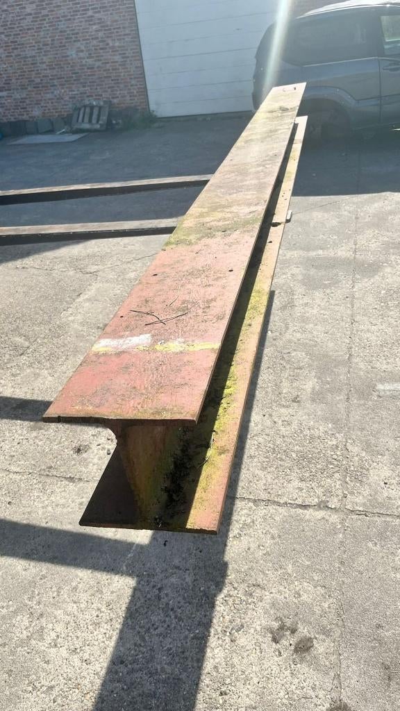 Stalen H-balk 414 cm x 26 cm x 25 cm, Doe-het-zelf en Bouw, Ophalen, Gebruikt, IJzer