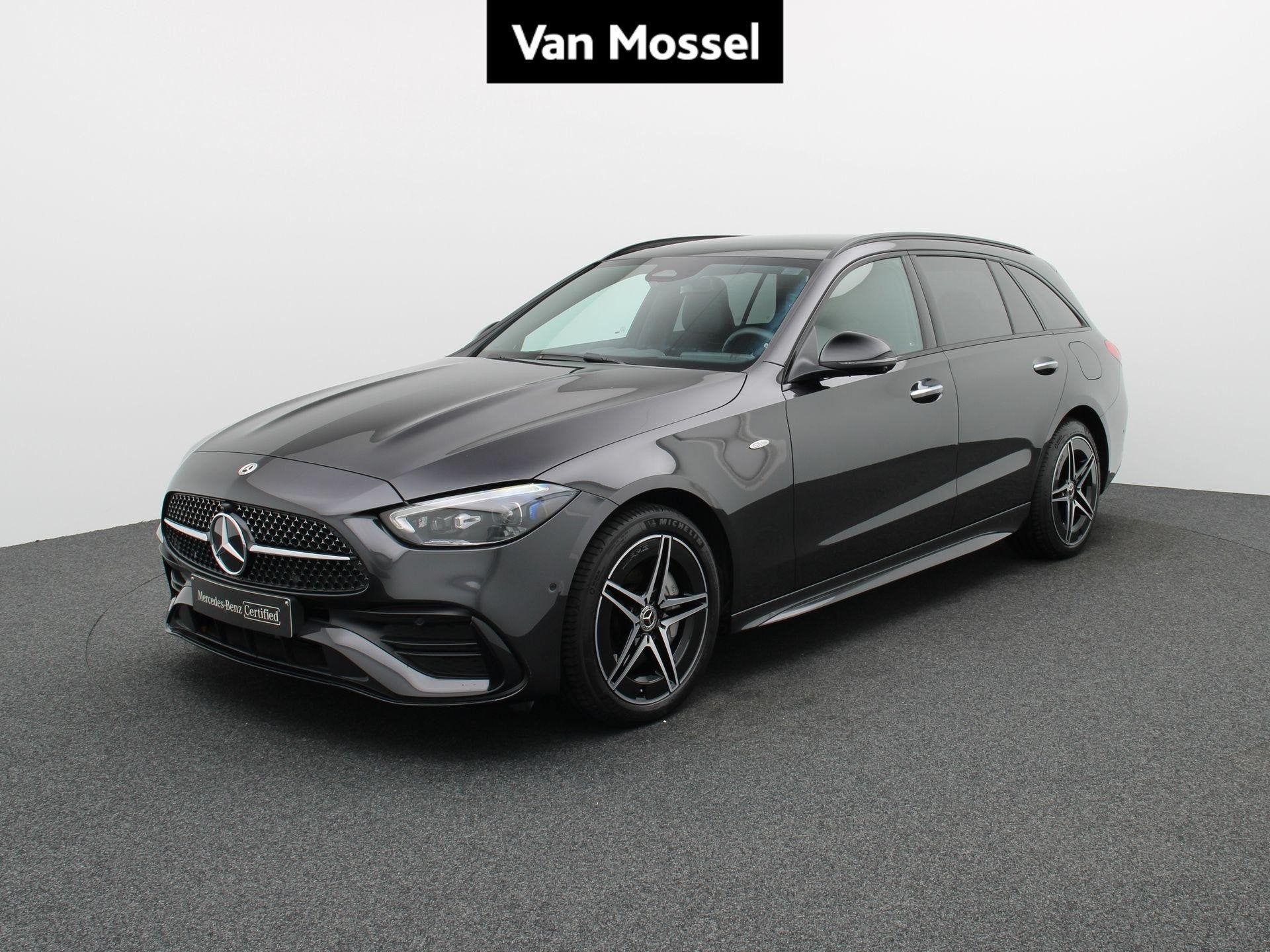 Mercedes-Benz C 300 e AMG Line Estate + PANORAMISCH DAK + DI, Auto's, Automaat, Dealer onderhouden, Zwart, 4 cilinders