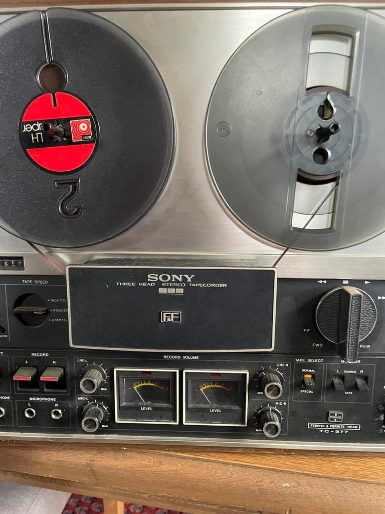 Sony tc 377, Ophalen of Verzenden, Bandrecorder, Met banden