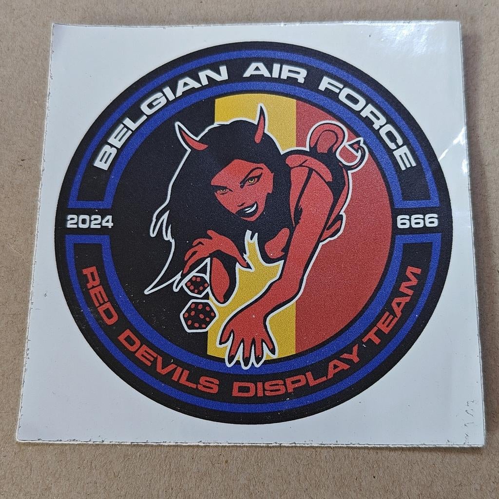 Sticker Red Devils Display Team 2024, Verzamelen, Ophalen of Verzenden, Luchtmacht, Embleem of Badge