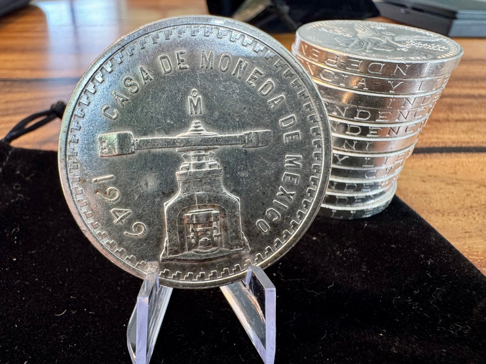 1 onza 1949 EEN HISTORISCH VERZAMELSTUK zilver munten, Postzegels en Munten, Ophalen of Verzenden, Munten