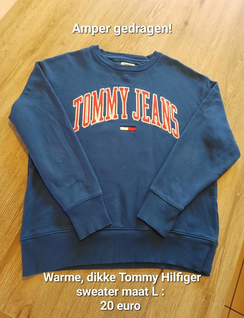 4 authentieke Tommy Hilfiger sweaters (L) in perfecte staat., Ophalen, Zo goed als nieuw, Maat 52/54 (L), Tommy hilfiger