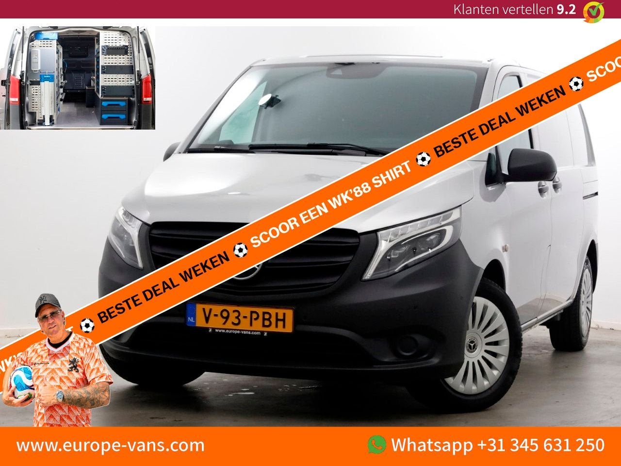 Mercedes-Benz Vito 114 CDI 136pk Compact 9G Automaat 2x Schu, Auto's, Bestelwagens en Lichte vracht, Bedrijf, ABS, Airconditioning