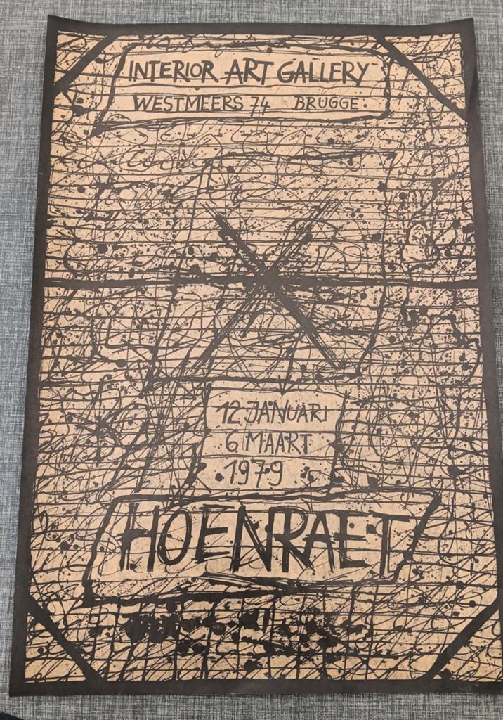 Affiche Luc Hoenraet 1979, Antiek en Kunst, Ophalen of Verzenden