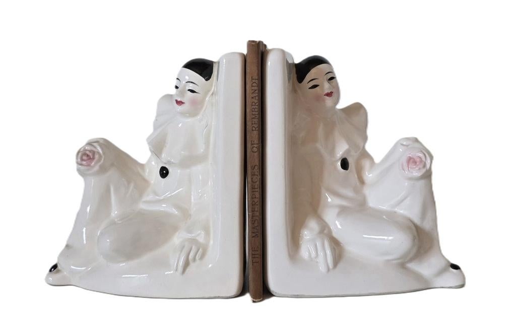 Boekensteunen Pierrot, Antiek en Kunst, Ophalen of Verzenden