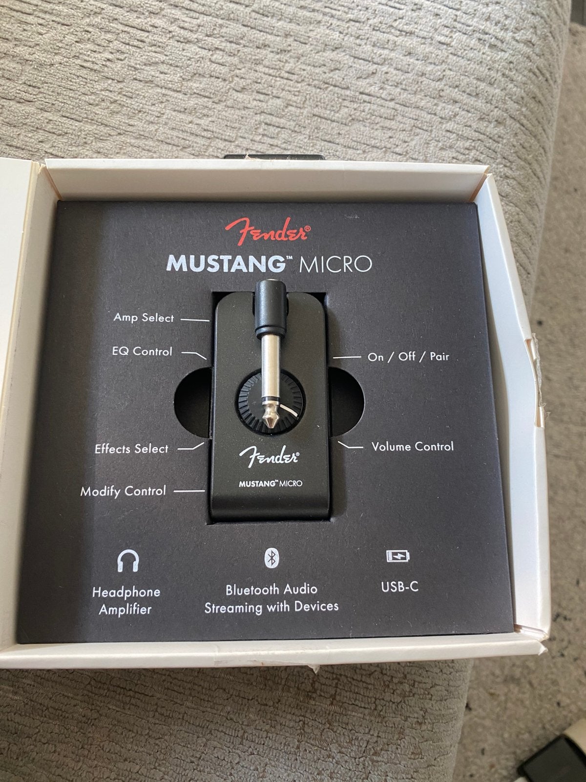 Fender Mustang Micro gitaarversterker – Perf. Staat incl doo, Musique & Instruments, Enlèvement ou Envoi, Comme neuf