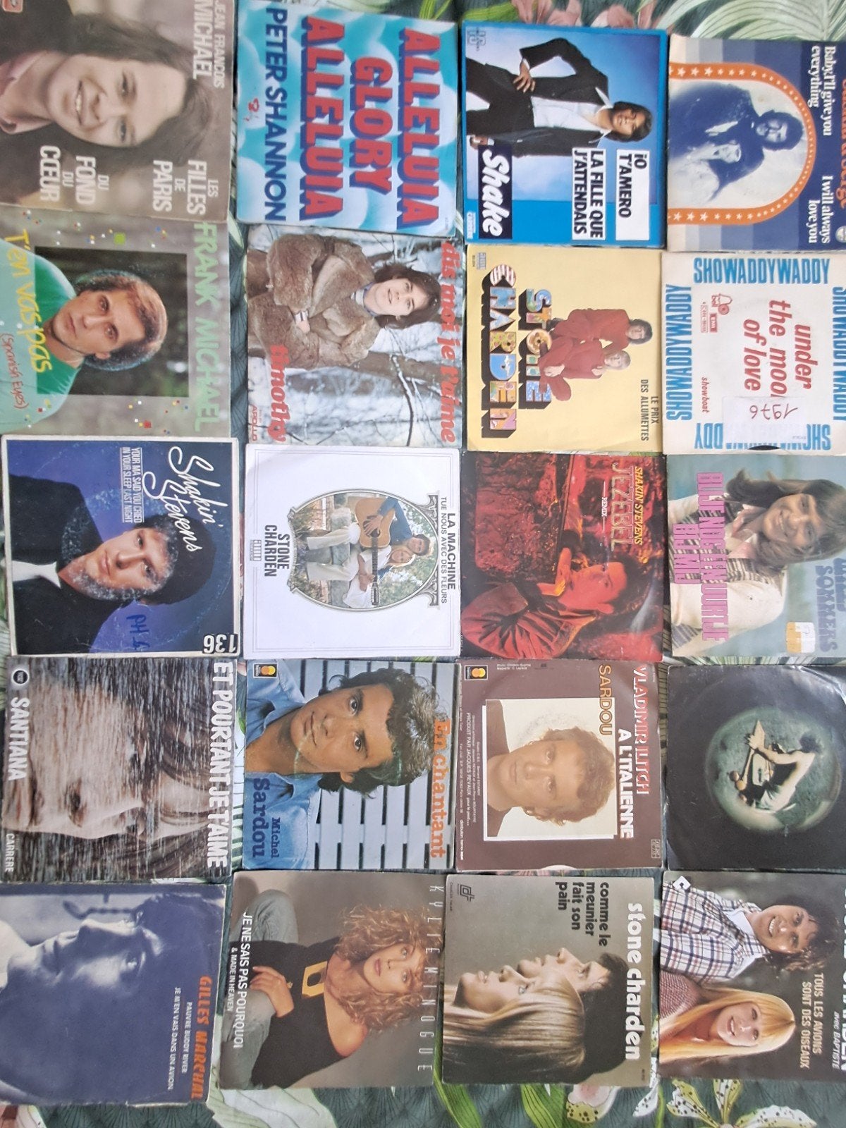 20 disques vinyles 45 t, Enlèvement