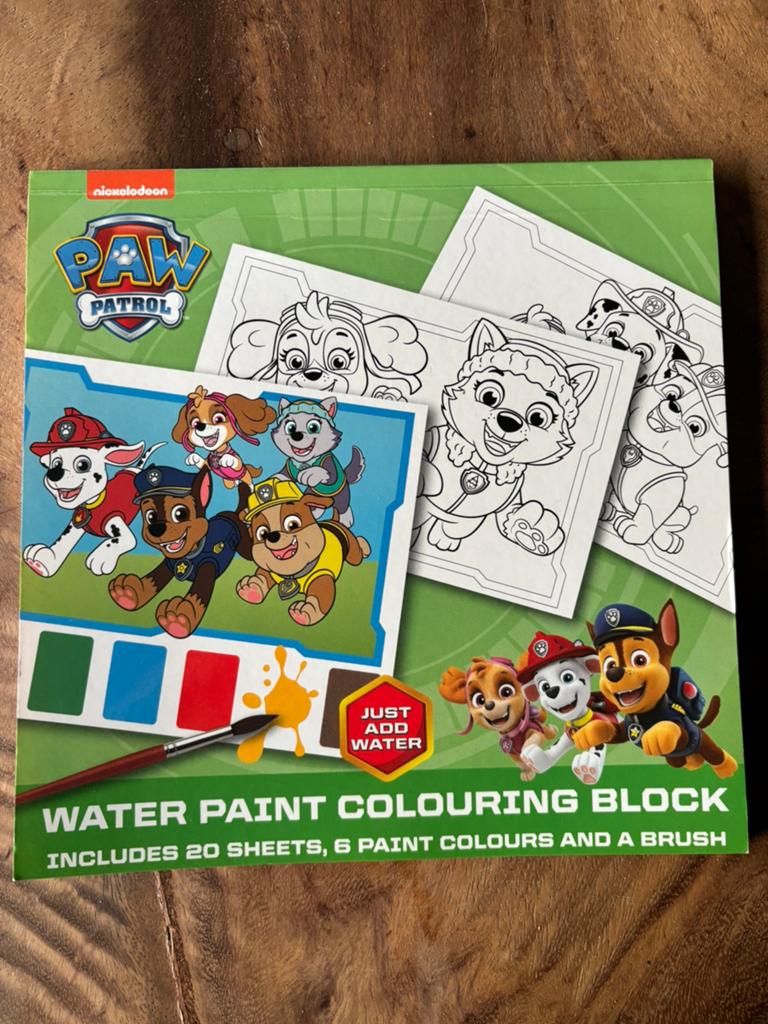 PAW PATROL waterverf boek, Ophalen, Zo goed als nieuw, 2 tot 3 jaar