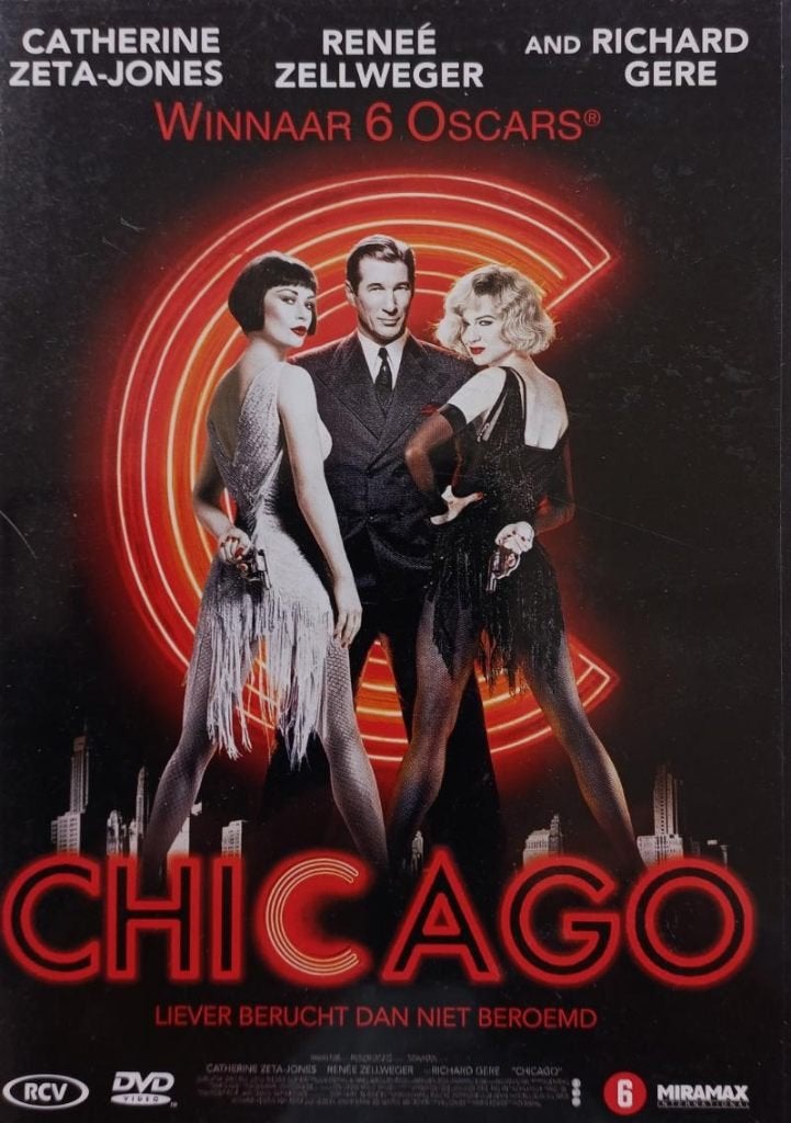 dvd CHICAGO  RICHARD GERE RENEE ZELLWEGER ..., CD & DVD, Enlèvement ou Envoi, Comme neuf, Comédie musicale