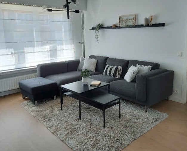 Sofa en poef, Huis en Inrichting, Ophalen, Gebruikt