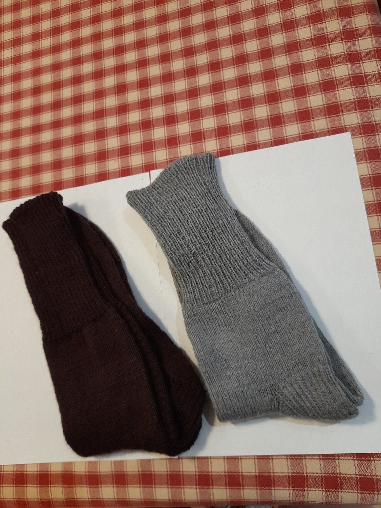2 paires de chaussettes en laine tricotées à la main, Enlèvement ou Envoi, Neuf, Taille 43 à 46