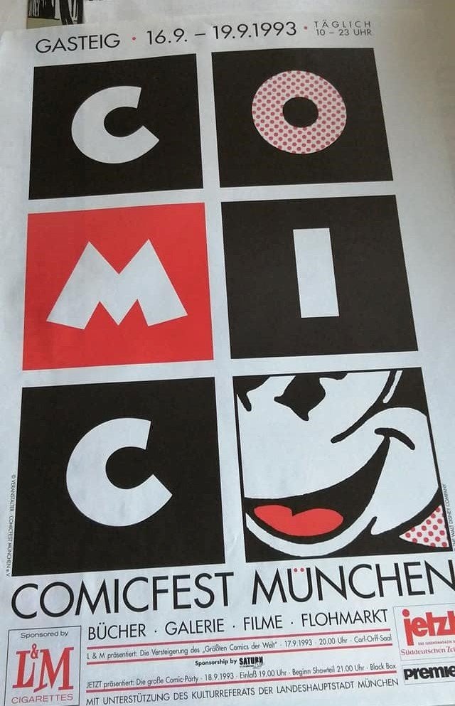 1993 Comicfest München Walt Disney Company grote poster, Verzamelen, Ophalen of Verzenden