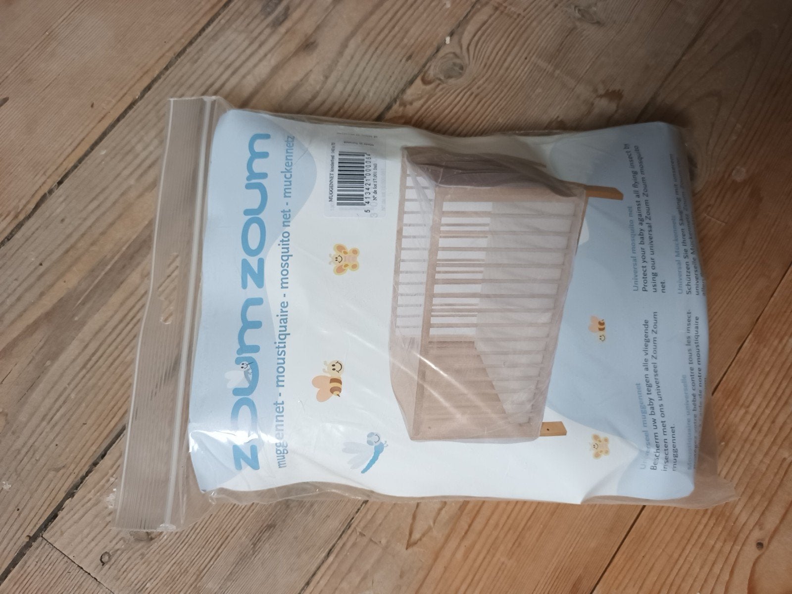 Muggennet voor babybed, Ophalen, Jongetje of Meisje, Zo goed als nieuw, Grijs