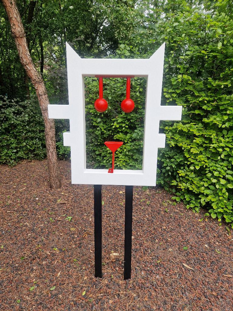SCULPTUUR OWL COLLECTIONS PAUL IBOU, Antiek en Kunst, Kunst | Beelden en Houtsnijwerken, Beeld, Metaal, Vogel, 1 meter - 2 meter
