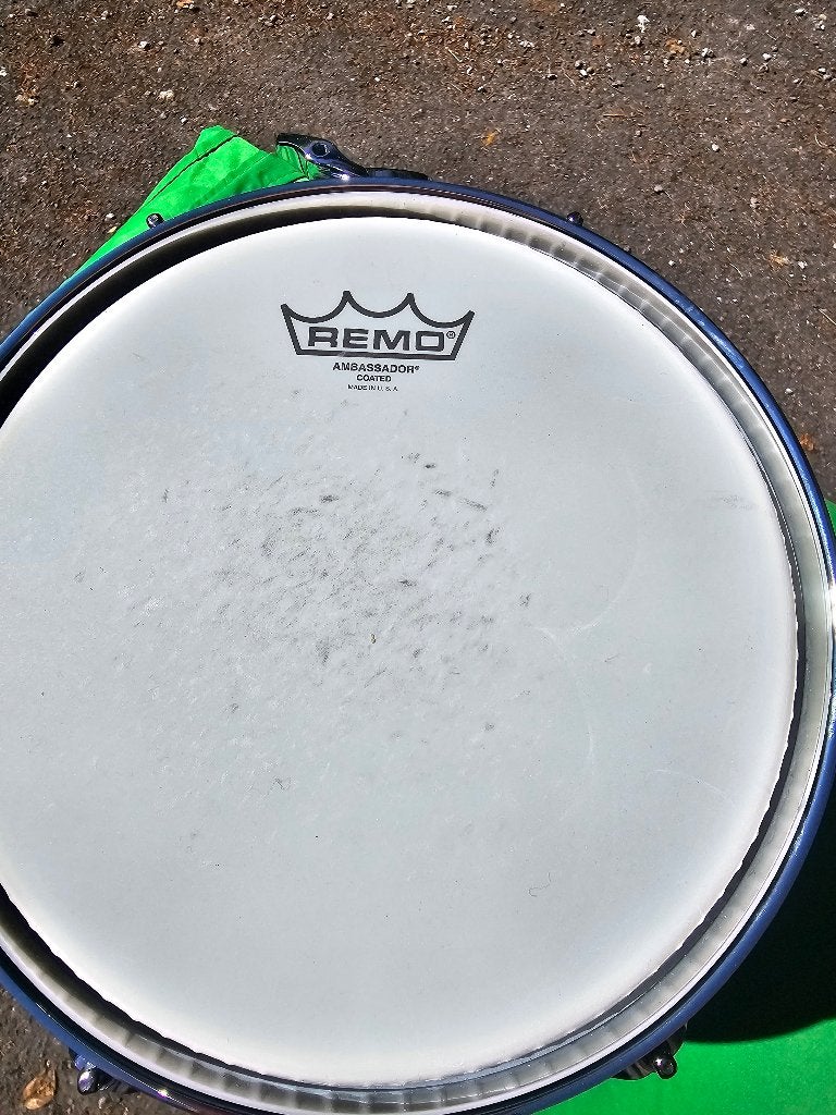 Pearl 10"x07" Export Gitzwart - Ambassador Coated, Muziek en Instrumenten, Ophalen of Verzenden, Zo goed als nieuw, Pearl