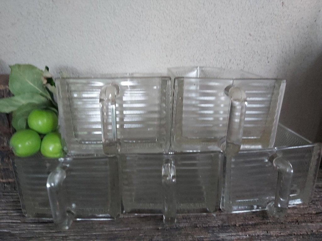 Grote vintage glazen voorraad bakken/ kruidenbakken Ruhrglas, Antiek en Kunst, Ophalen of Verzenden