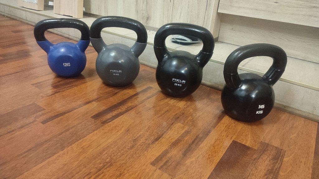 Kettlebell 12kg, 16kg, 18kg, 20kg, Enlèvement, Comme neuf, Dos, Kettlebell