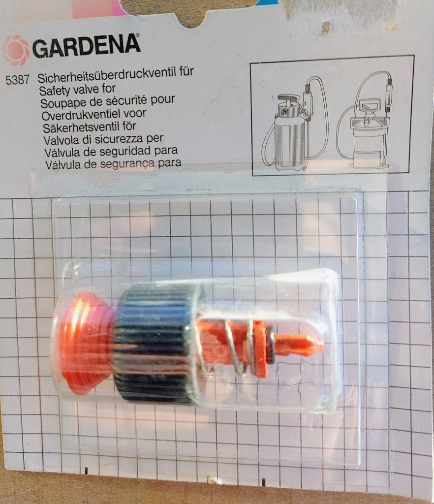 Overdrukventiel en afdichtingsset druksproeier Gardena ., Tuin en Terras, Ophalen of Verzenden, Nieuw