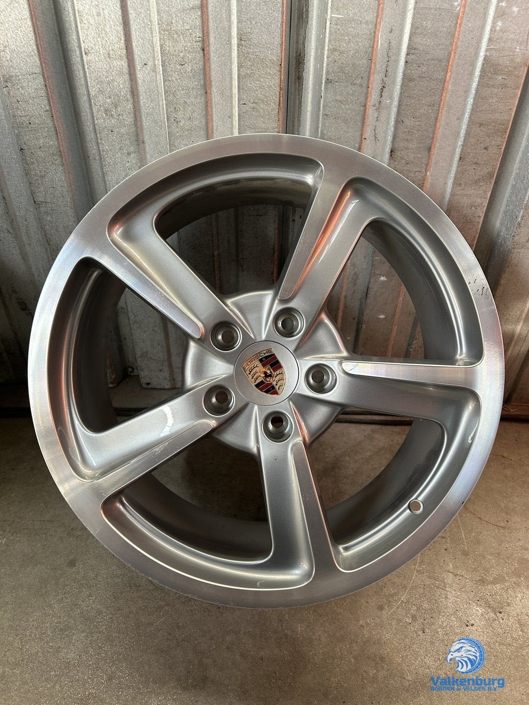 1 stuks originele Porsche 911 991 Techno 20 inch velg 5x130, Auto-onderdelen, Banden en Velgen, Gebruikt, -, -, Ophalen of Verzenden