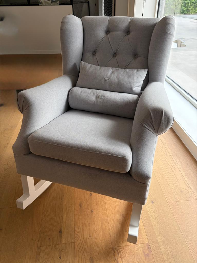 First schommelstoel, Huis en Inrichting, Fauteuils, Zo goed als nieuw, Stof, Ophalen