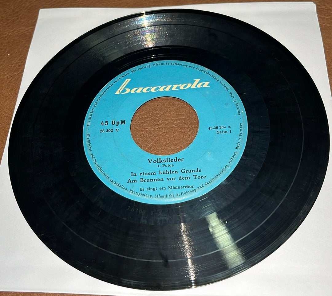 Ein Männerchor – Volkslieder - 1. Folge - 7” vinyl single DE, Ophalen of Verzenden, Gebruikt