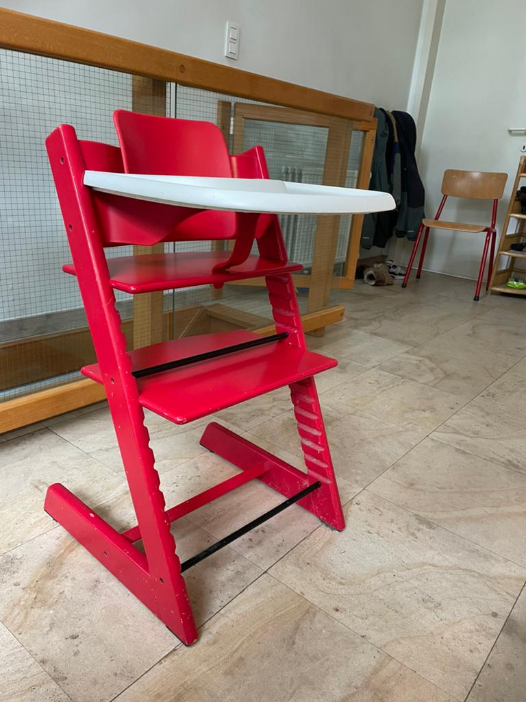Tripptrapp baby/kinderstoel, Kinderen en Baby's, Kinderstoelen, Ophalen, Zo goed als nieuw, Meegroeistoel, Afneembaar eetblad