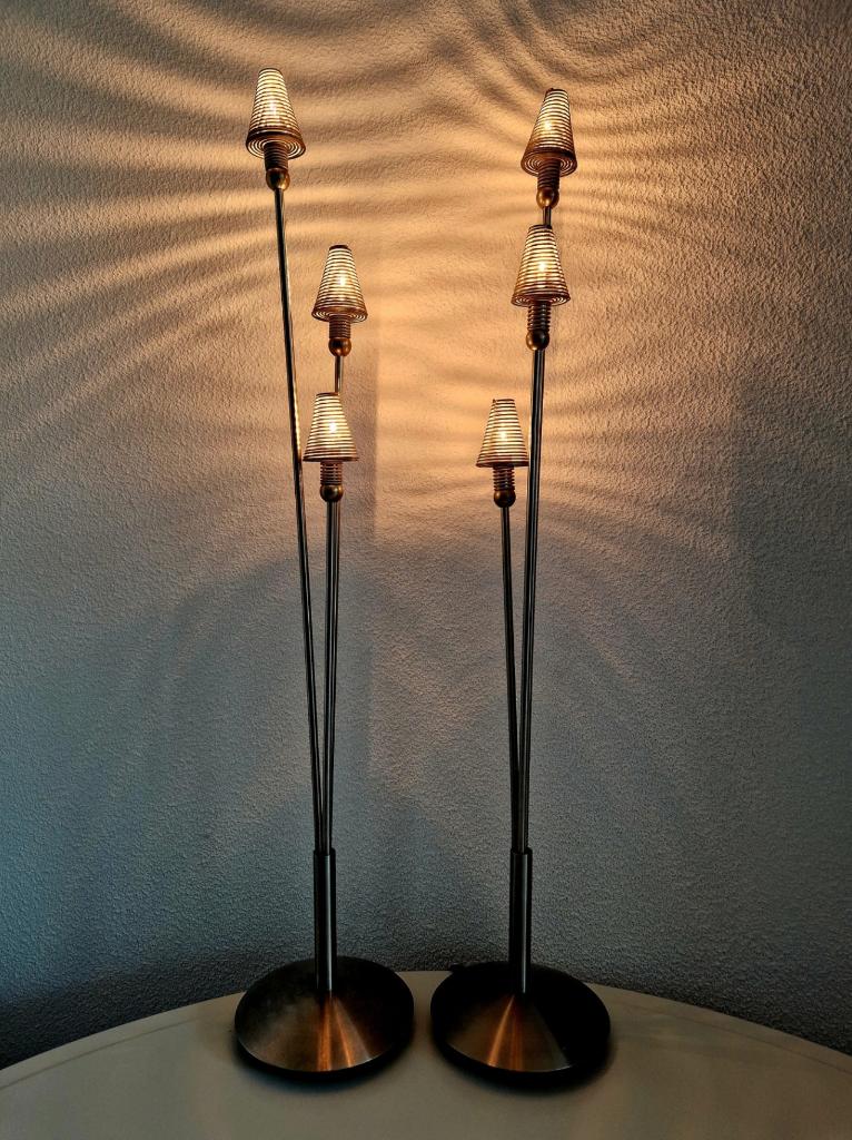 Harco Loor – 2x Tafellamp – Roestvrij staal – Dutch Design, Huis en Inrichting, Lampen | Tafellampen, Zo goed als nieuw, 50 tot 75 cm