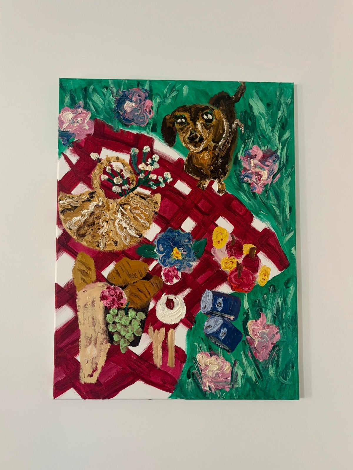 Schilderij “Marcel” olieverf op doek (impasto) 70x90cm, Antiek en Kunst, Kunst | Schilderijen | Modern, Ophalen, Olieverf