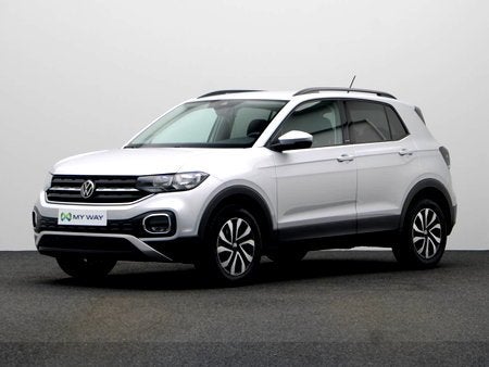 Volkswagen T-Cross 1.0 TSI 95 PK BENZINE, Autos, Argent ou Gris, Aide au démarrage en côte, Boîte manuelle, 131 g/km