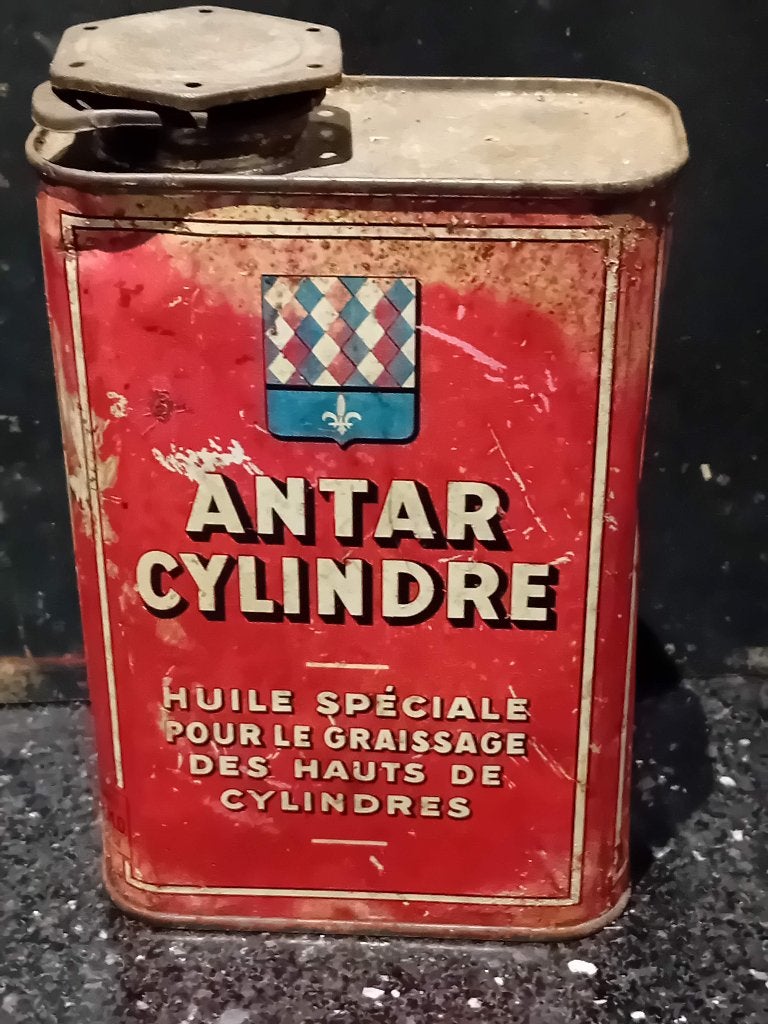 Bidon à huile vintage ANTAR Cylinder, Enlèvement ou Envoi, Utilisé