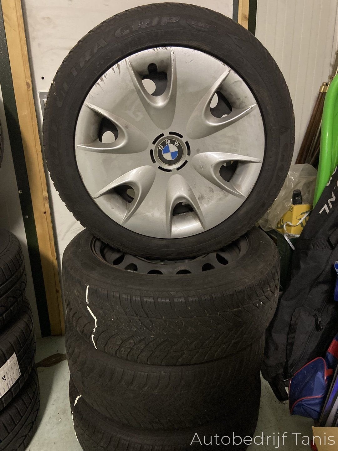BMW 1 Serie Goodyear 195/55/16 Winter, Auto-onderdelen, Banden en Velgen, Gebruikt, -, Banden en Velgen, 195 mm
