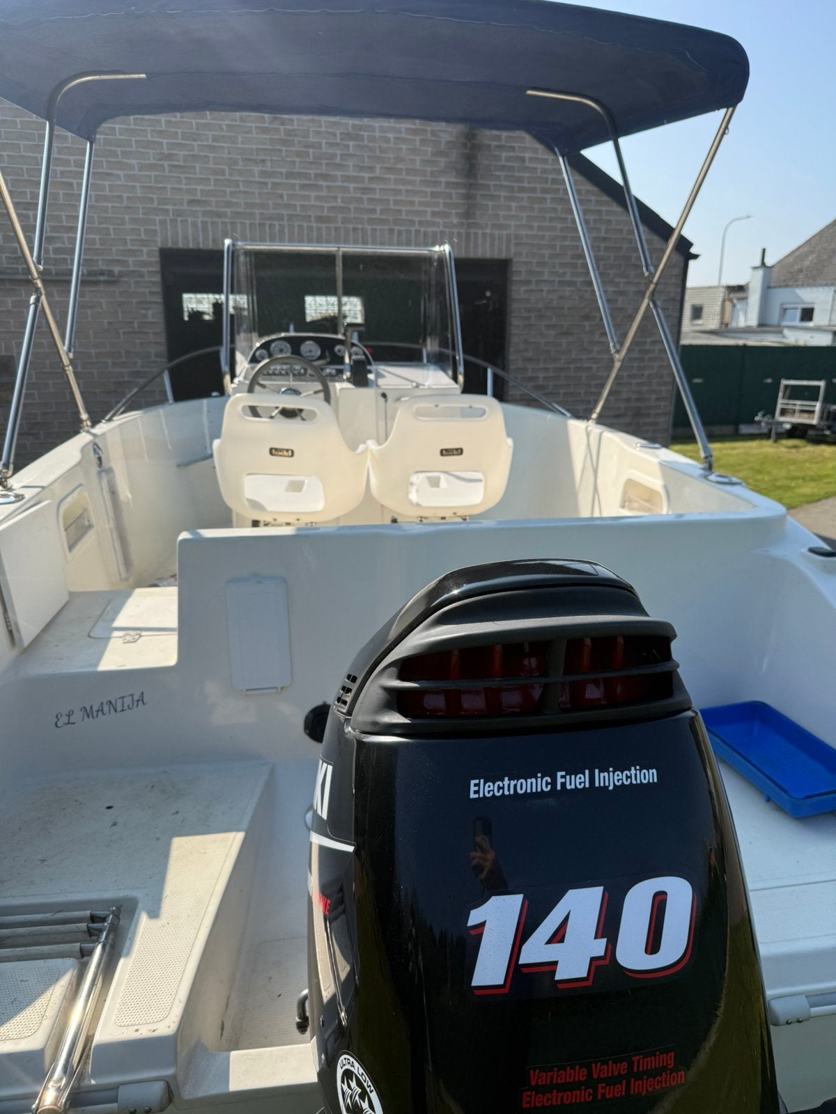 Consoleboot met suzuki140pk, Watersport en Boten, Ophalen, Zo goed als nieuw