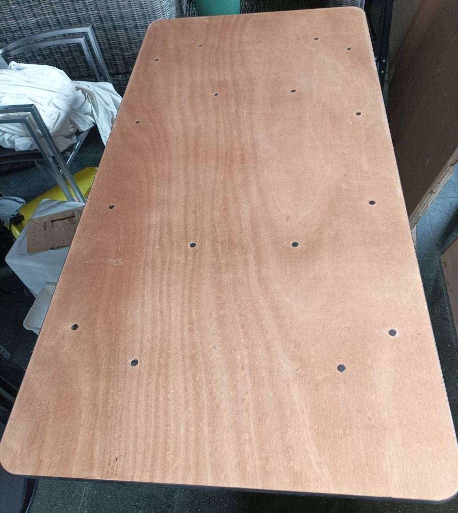 houten klaptafel, Tuin en Terras, Ophalen, Gebruikt, Rechthoekig, Hout