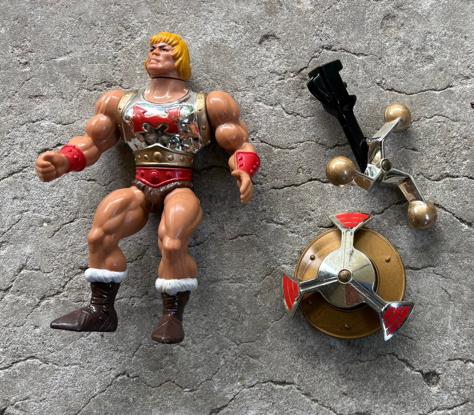 Flying fists He man vintage Masters of the Universe, Kinderen en Baby's, Ophalen of Verzenden, Zo goed als nieuw