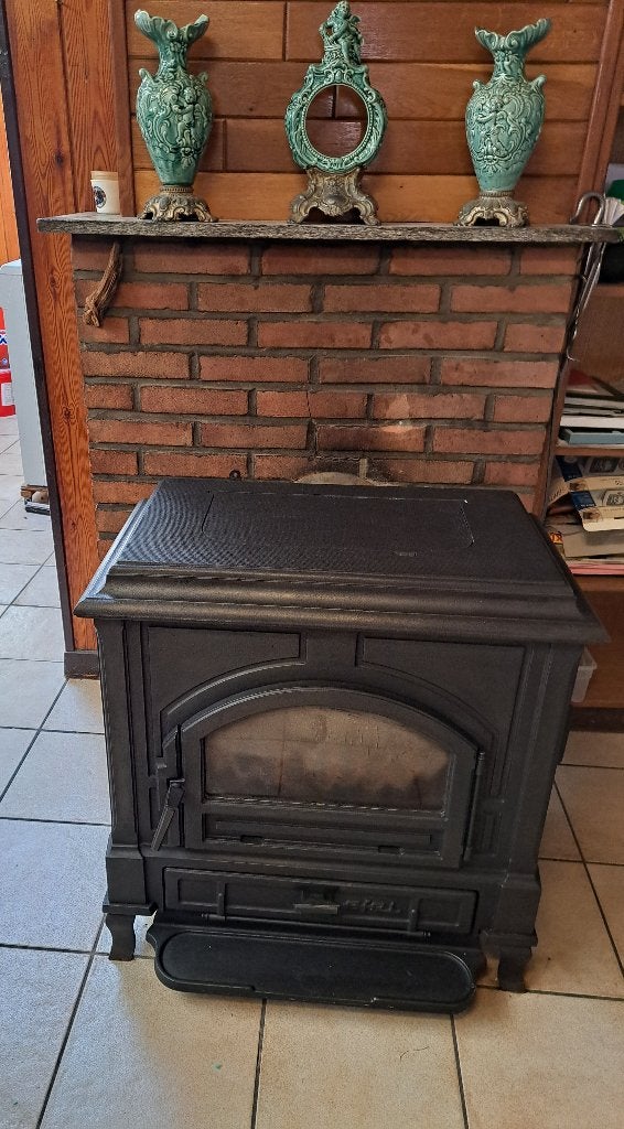 KACHEL EFEL ALLESBRANDER MET KOLEN EN BRANDHOUT, Ophalen, Allesbrander