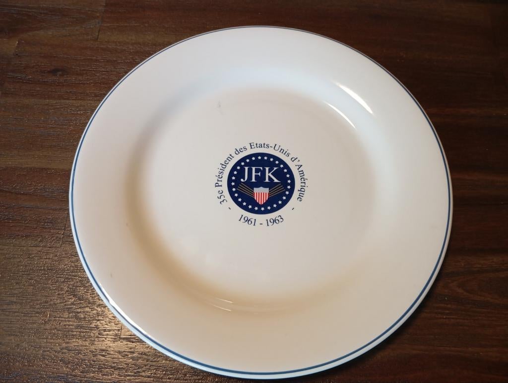 Exclusief JFK Herdenkingsbord – Gien France (2009), Antiek en Kunst, Antiek | Keramiek en Aardewerk, Ophalen of Verzenden