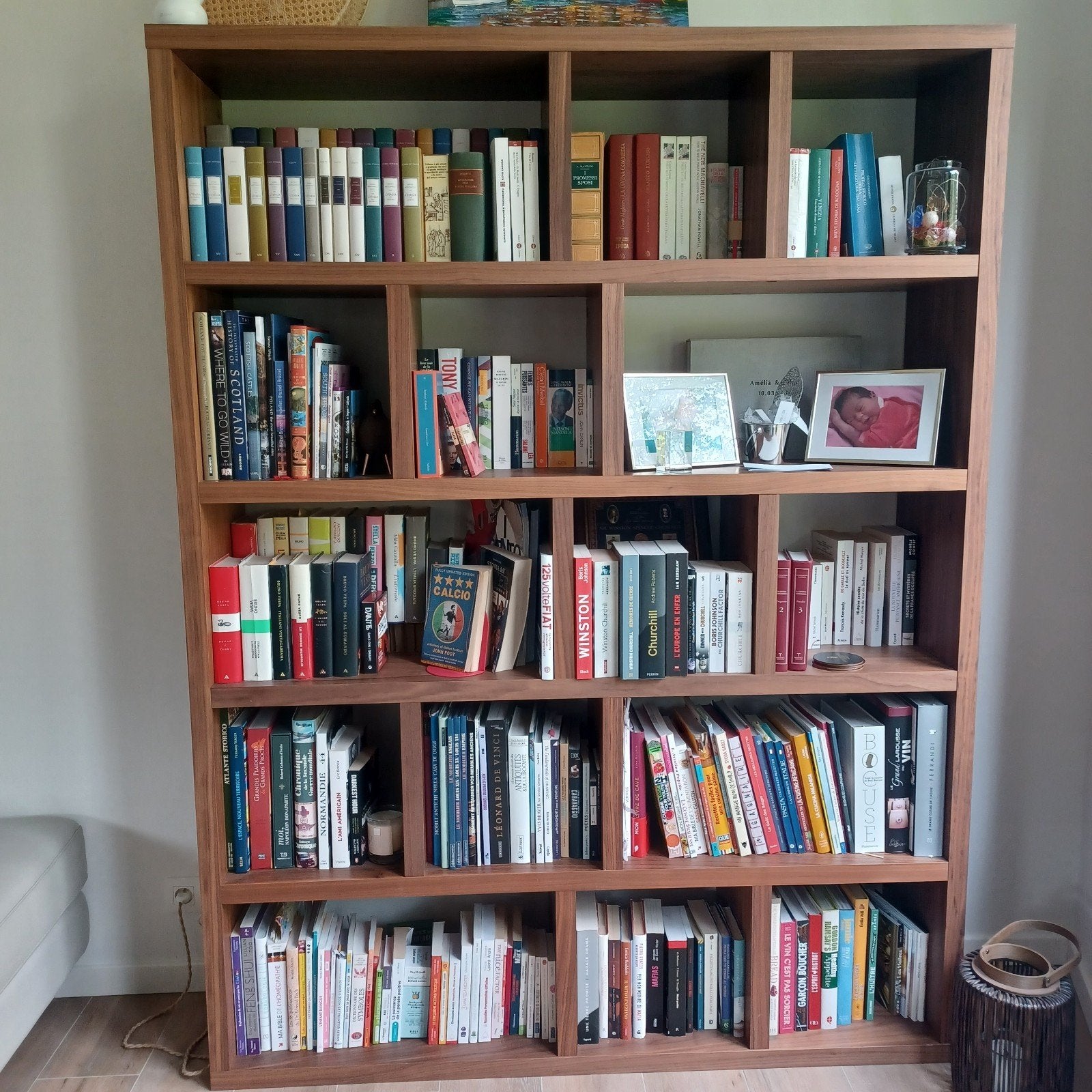 Bibliothèque placage noyer, Huis en Inrichting, Kasten | Boekenkasten, Ophalen