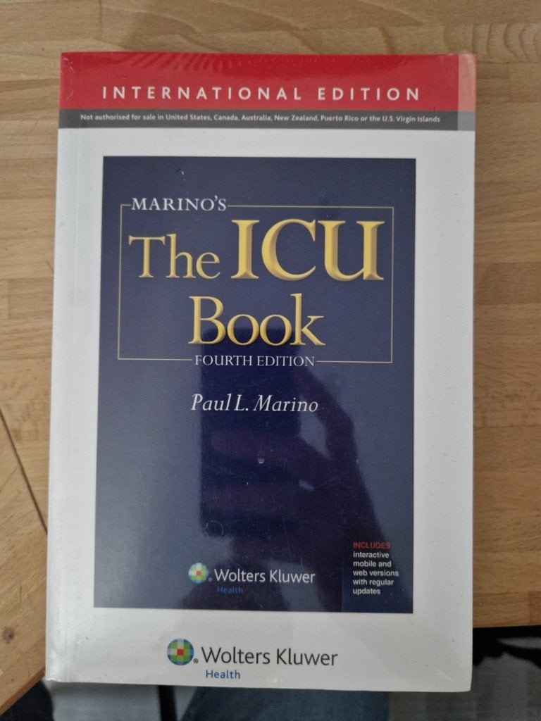 Le livre The ICU de Marino (4e édition) NOUVEAU, Enlèvement, Neuf, Ne s'applique pas, Paul L. Marino