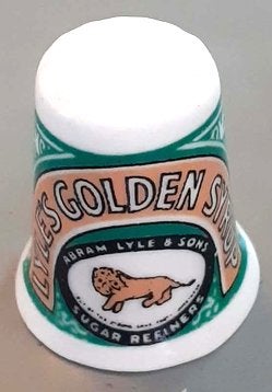 dés a coudre collection publicitaire lyles golden syrup (20), Collections, Dés à coudre, Enlèvement ou Envoi, Comme neuf, Porcelaine