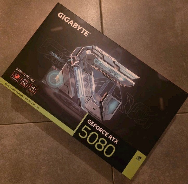 NVIDIA RTX 5080 Gigabyte Gaming OC 16 Gb, Enlèvement ou Envoi, Comme neuf, Nvidia, HDMI