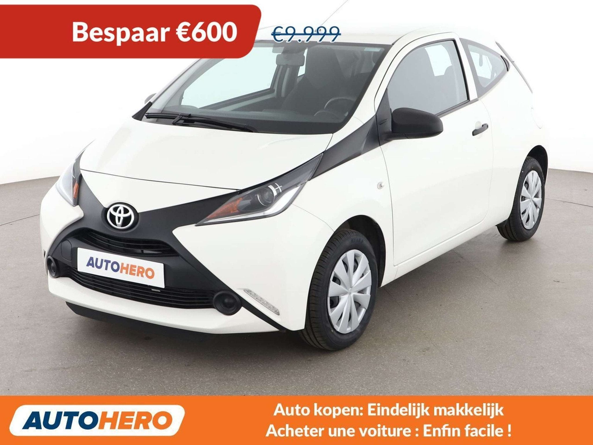 Toyota Aygo 1.0 X (bj 2018), Auto's, Voorwielaandrijving, 4 zetels, Stof, Gebruikt