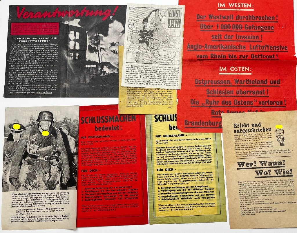 WW2 leaflets - propaganda, Verzamelen, Verzenden, Overige soorten, Foto of Poster